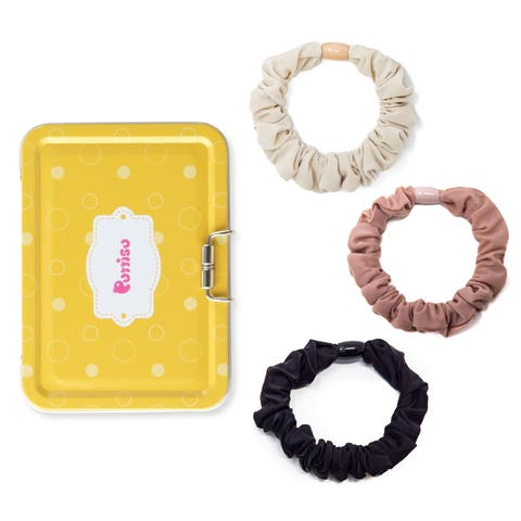 3pc Bead Core Elastic Scrunchie Set