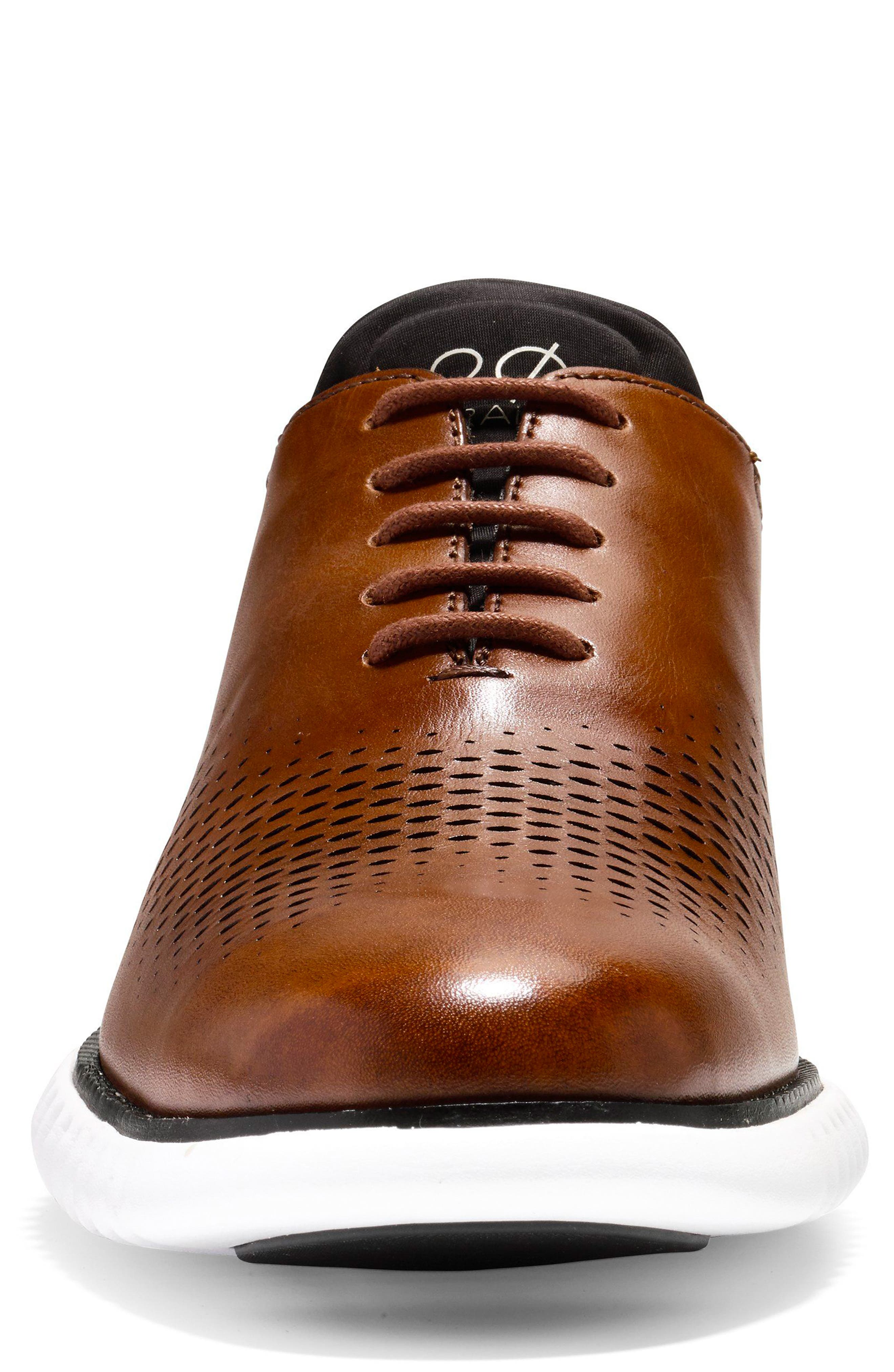 Cole Haan 2.ZeroGrand Laser Wing Derby, Alternate, color, British Tan/Black/Ivory