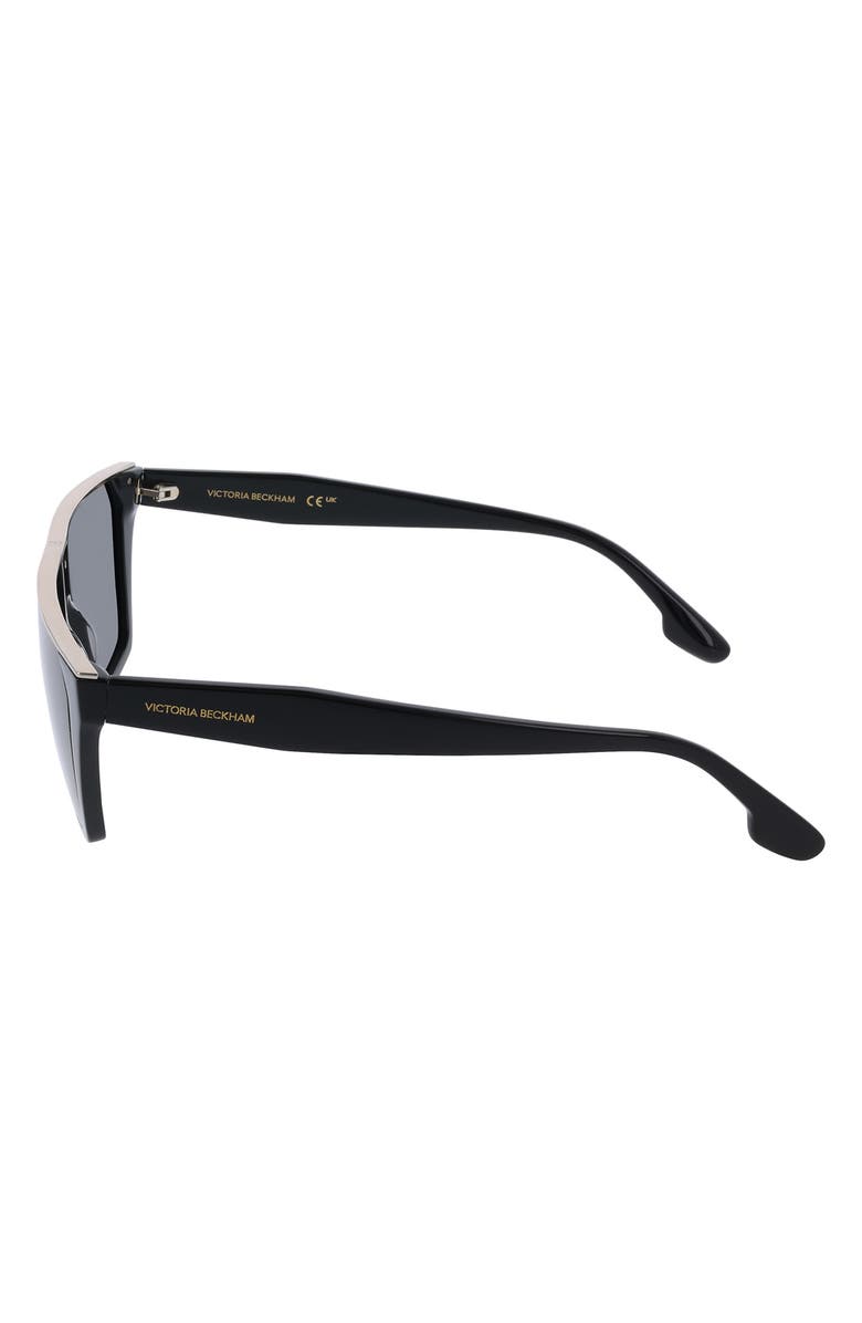 Victoria Beckham 58mm Modified Rectangular Sunglasses, Alternate, color, 