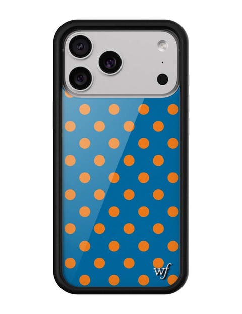 Polka Dot | Blue and Orange iPhone 17/17e/Air/17 Pro/17 Pro Max Case