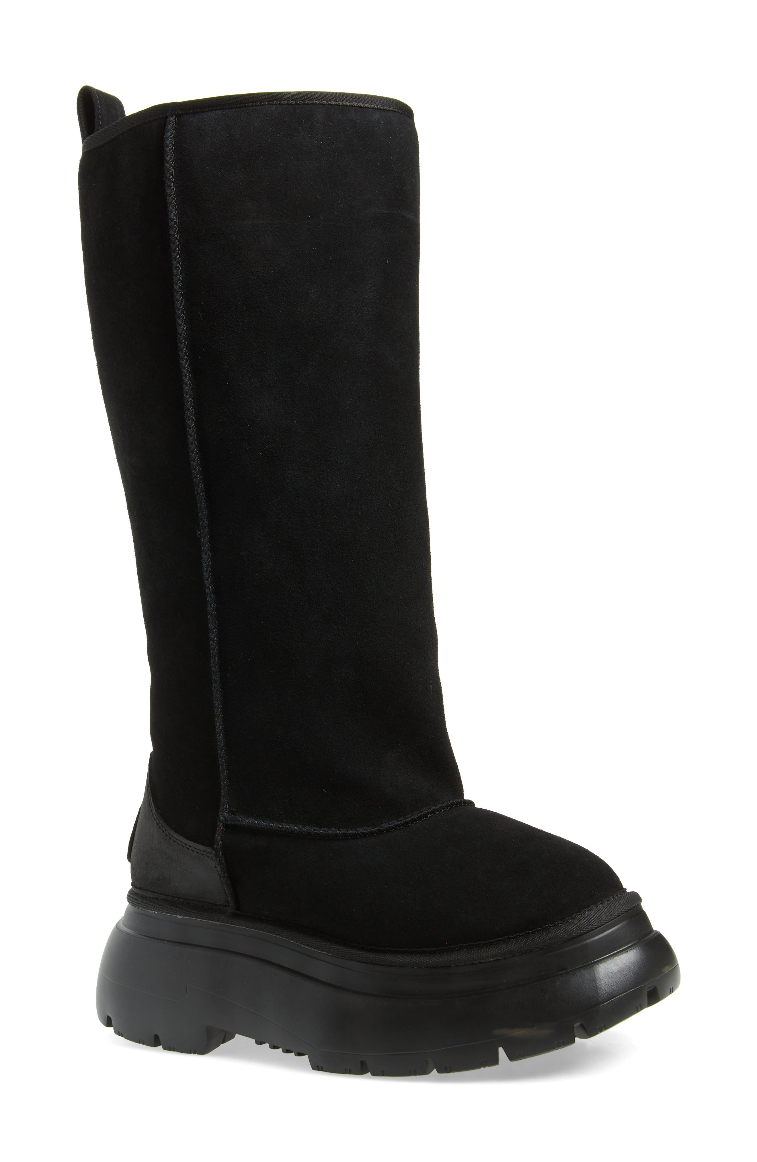 R13 Tall Chunky Genuine Shearling Lined Boot, Main, color, 