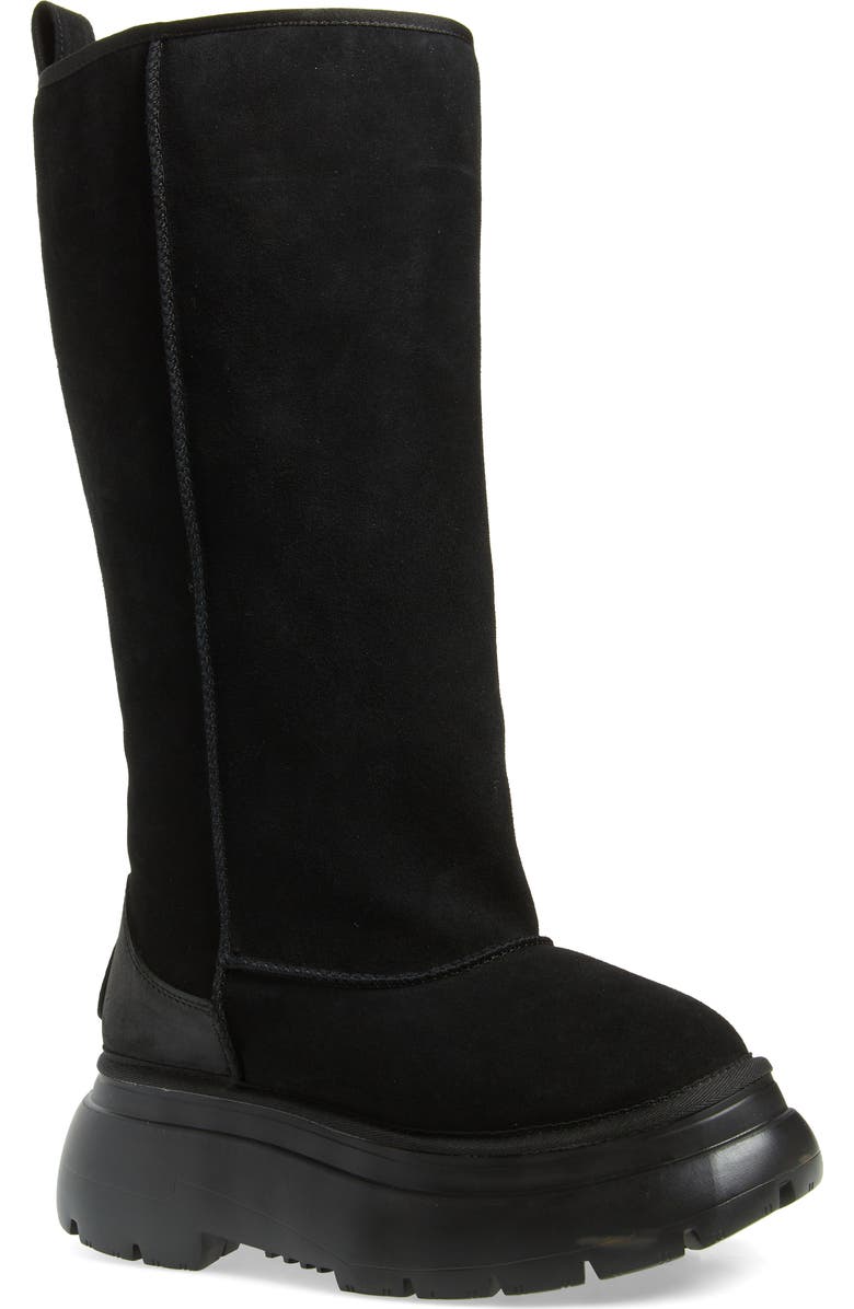 R13 Tall Chunky Genuine Shearling Lined Boot, Main, color,
