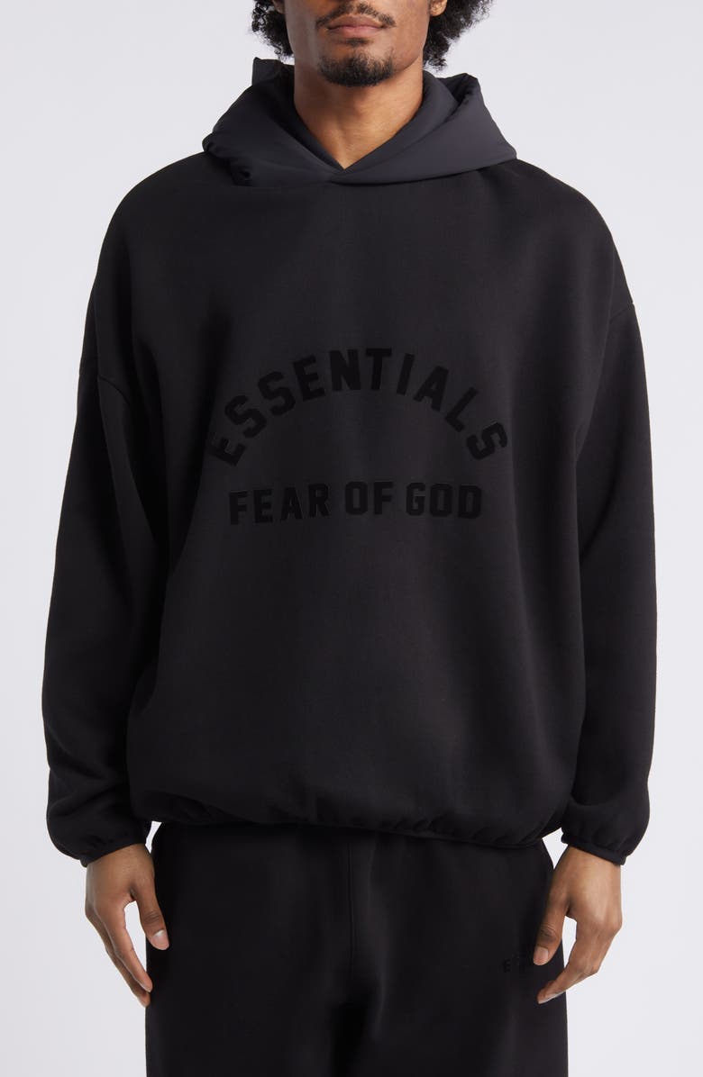 Fear of God Essentials Logo Fleece Graphic Hoodie, Main, color,