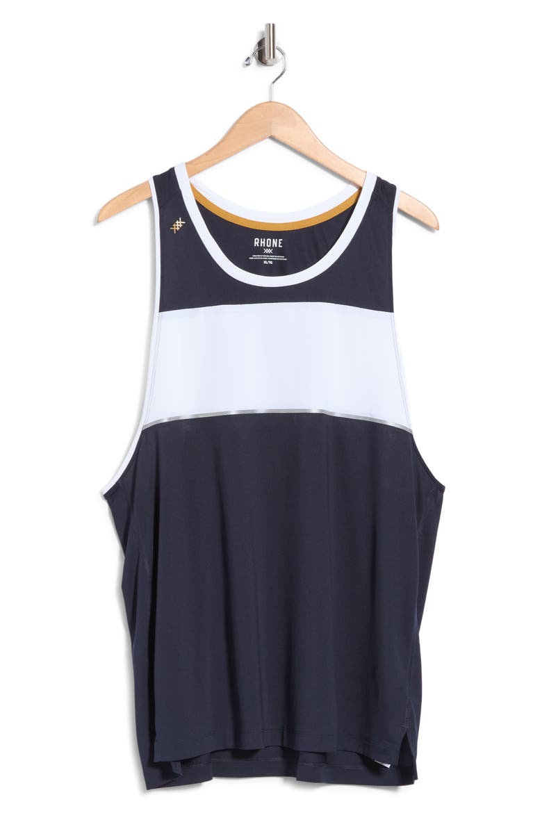 Extra Mile Air Singlet, Main, color, TRUE NAVY/ WHITE