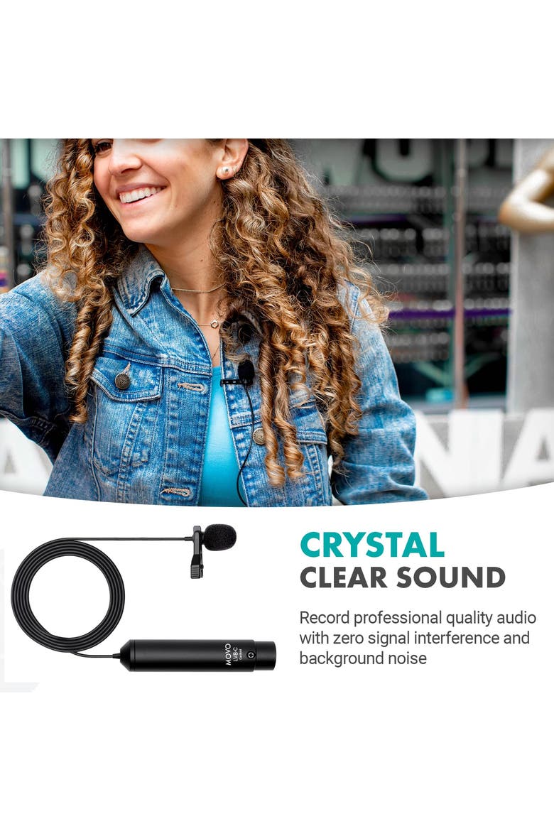 LV8-C Broadcast-Quality XLR Lavalier Mic - Cardioid Condenser, Alternate, color, Black