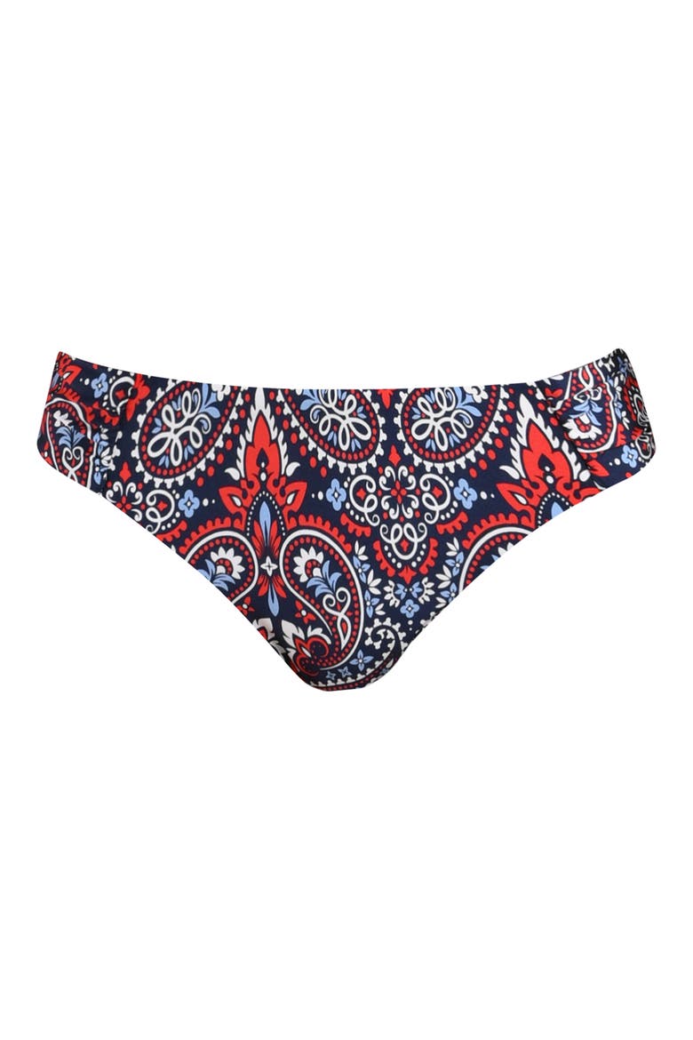 Americana Paisley Swim Bottoms, Alternate, color, BLUE MULTI