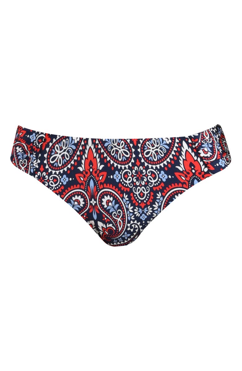 Sunshine 79 Americana Paisley Swim Bottoms, Alternate, color, 