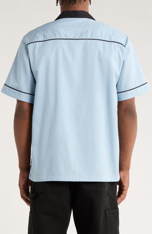 Carhartt Casual Shirt With Contrast Collar And Pockets In Blue