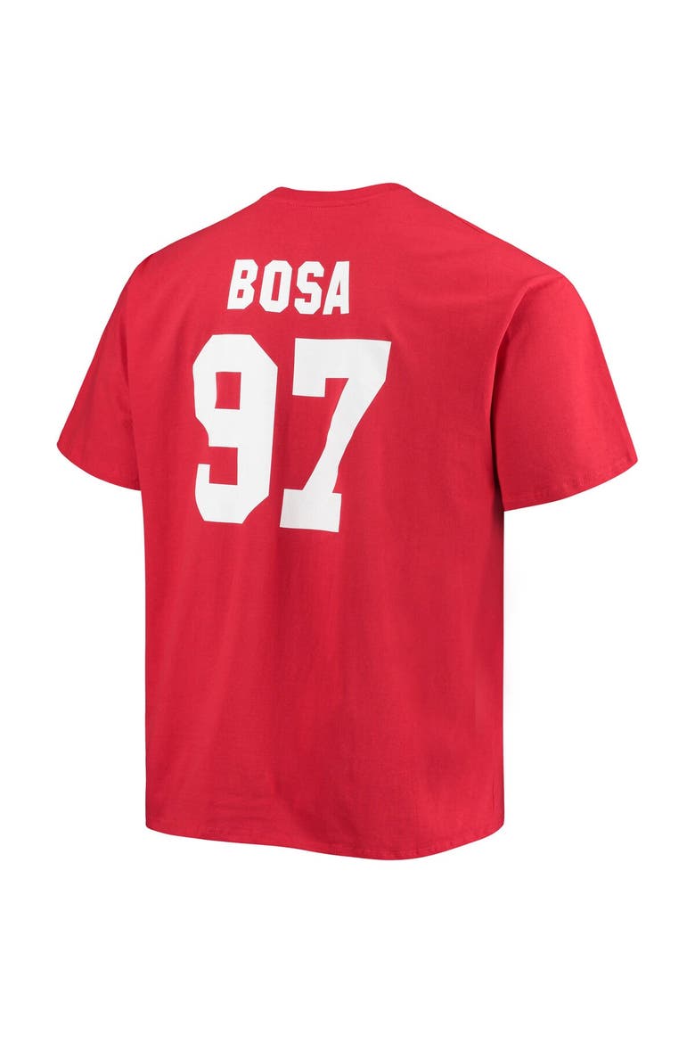Men's Fanatics Branded Nick Bosa Scarlet San Francisco 49ers Big & Tall Player Name & Number T-Shirt, Alternate, color, Scarlet