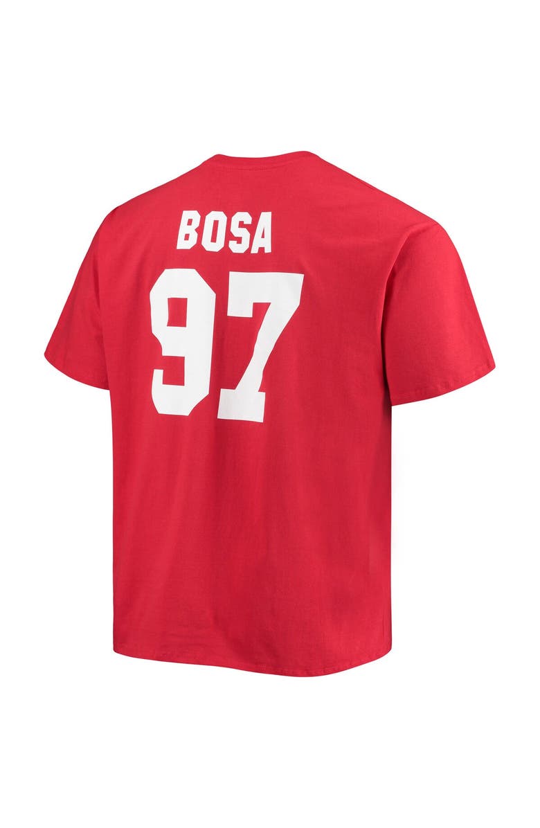 FANATICS Men's Fanatics Branded Nick Bosa Scarlet San Francisco 49ers Big & Tall Player Name & Number T-Shirt, Alternate, color, Scarlet