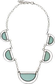 Ten Thousand Villages Half Moon Capiz Necklace