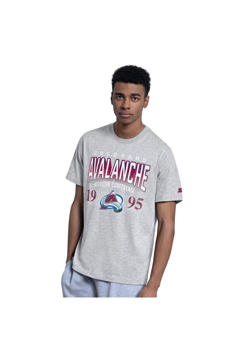 Men's Starter  Burgundy/Heather Gray Colorado Avalanche Two-Pack T-Shirt Set, Alternate, color, Burgundy
