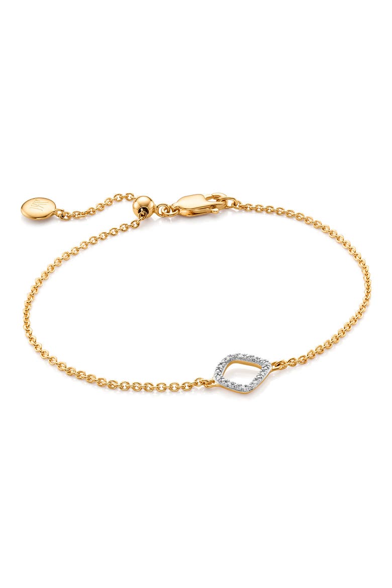 Riva Mini Kite Diamond Bracelet, Main, color, GOLD