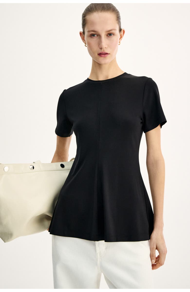 H&M Interlock Peplum Top, Alternate, color, 