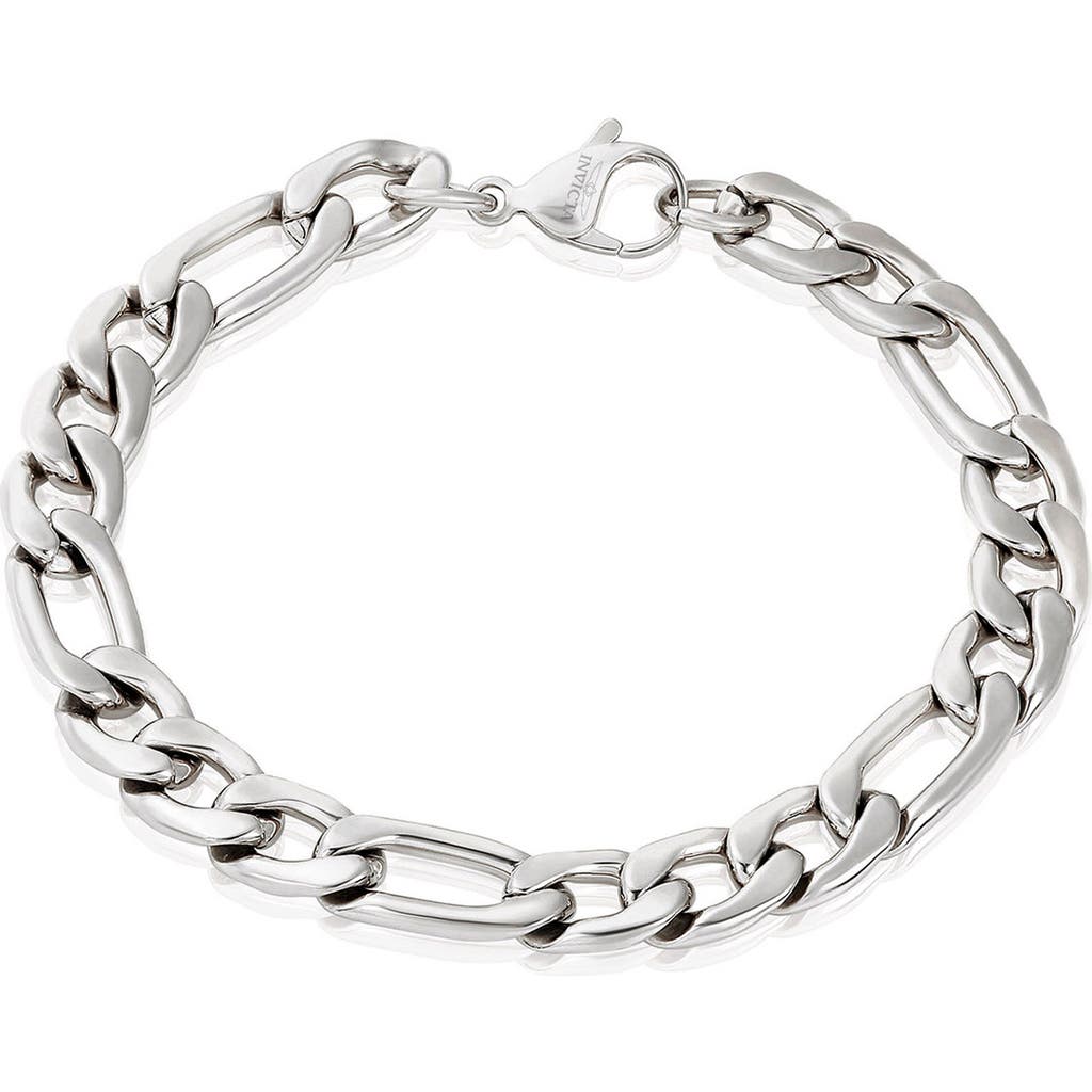 West Coast Jewelry Mens' Stainless Steel Figaro Chain Bracelet In Silver