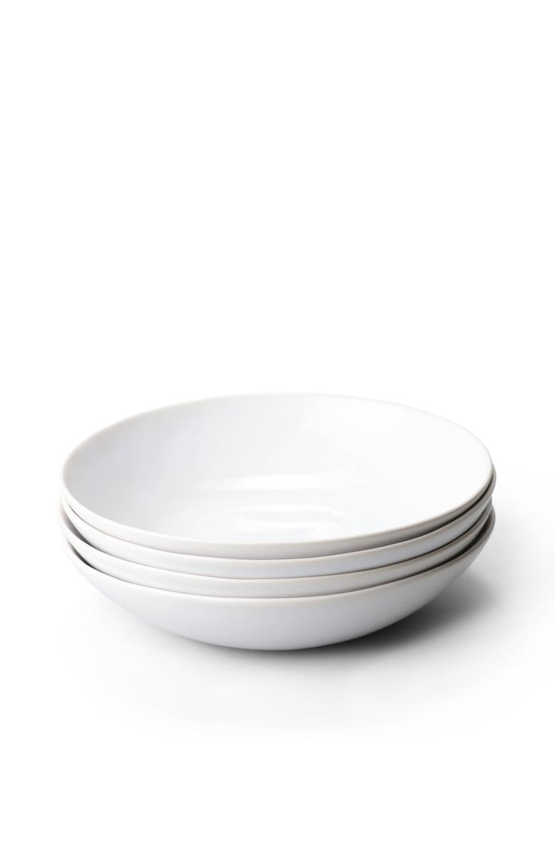 Fable Home Pasta Bowls, Main, color, Pearl White