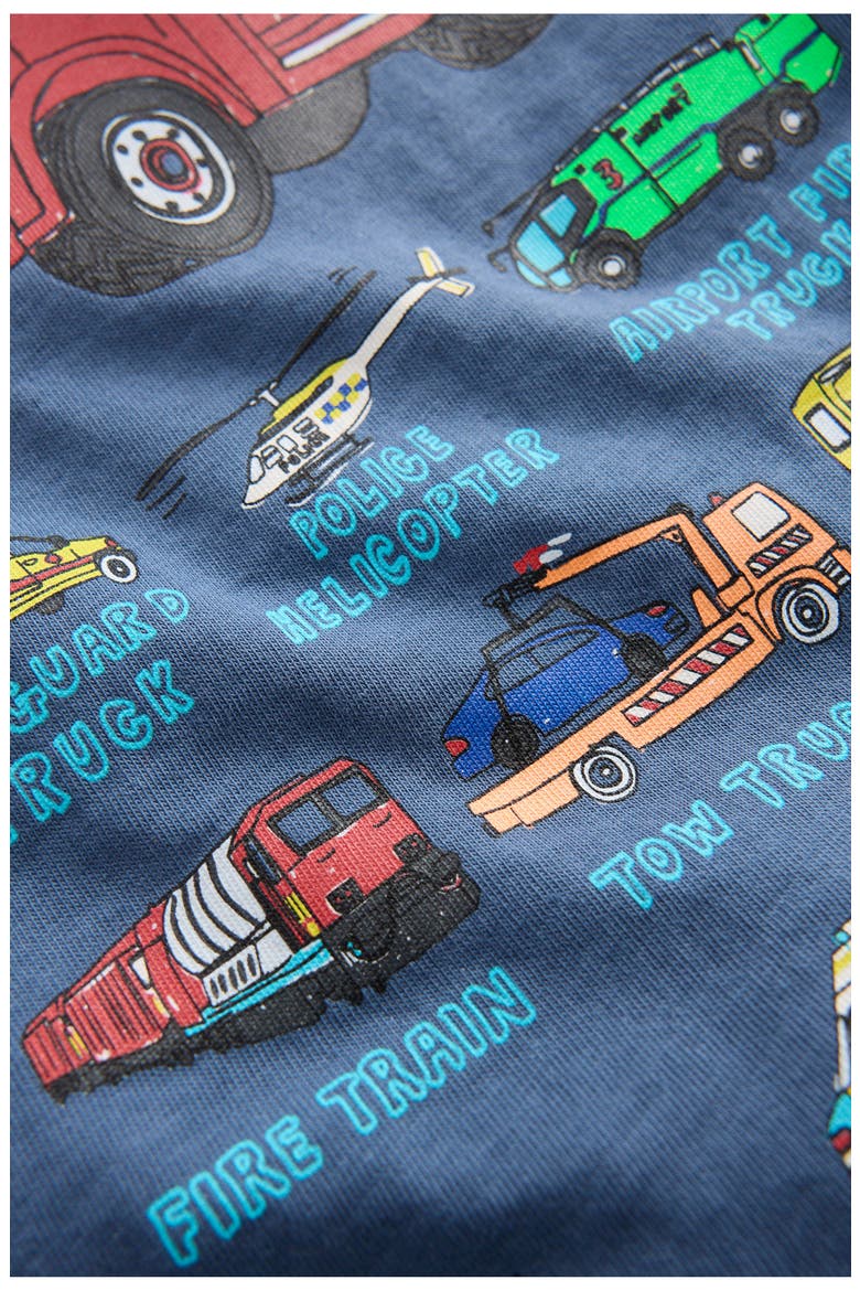 Kids' Rescue Vehicles Cotton Graphic T-Shirt, Alternate, color, VINTAGE INDIGO TRUCK