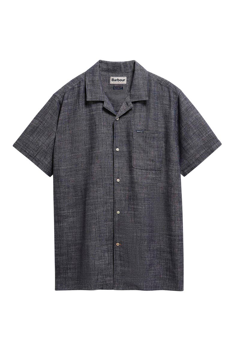 Bowston Slub Camp Shirt, Alternate, color, DARK NAVY
