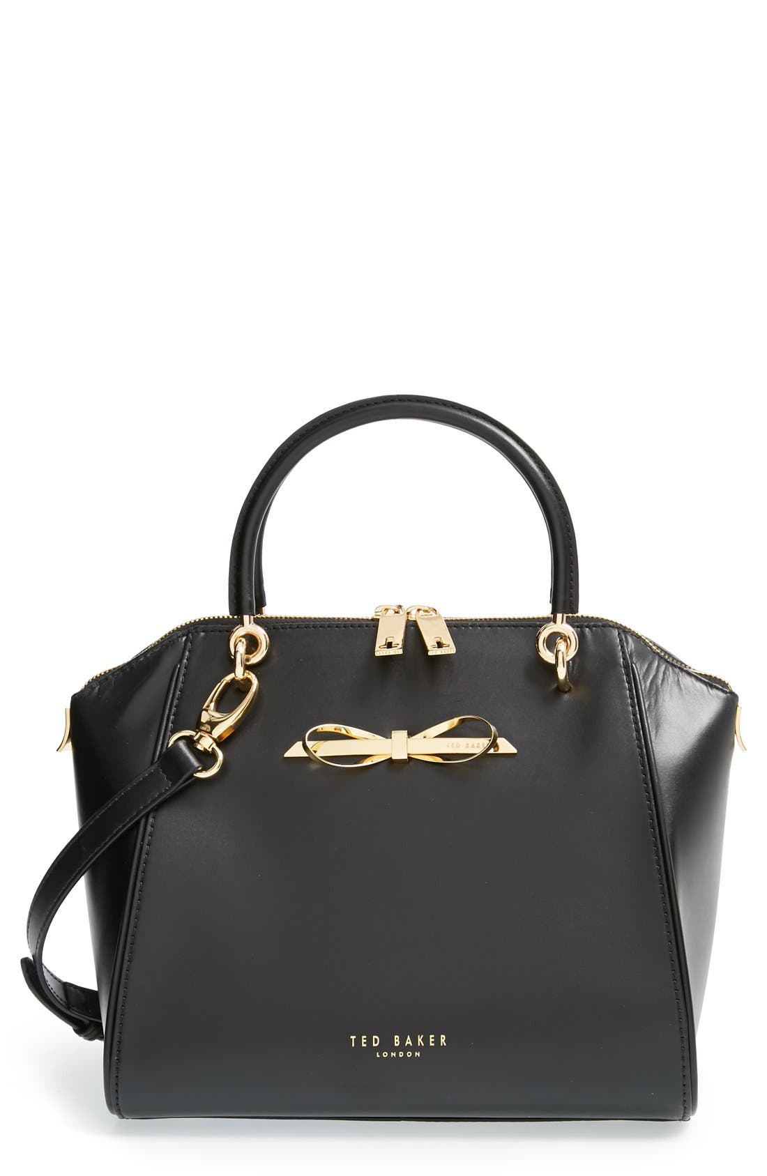 Ted Baker London 'Small' Slim Bow Tote, Main, color, 