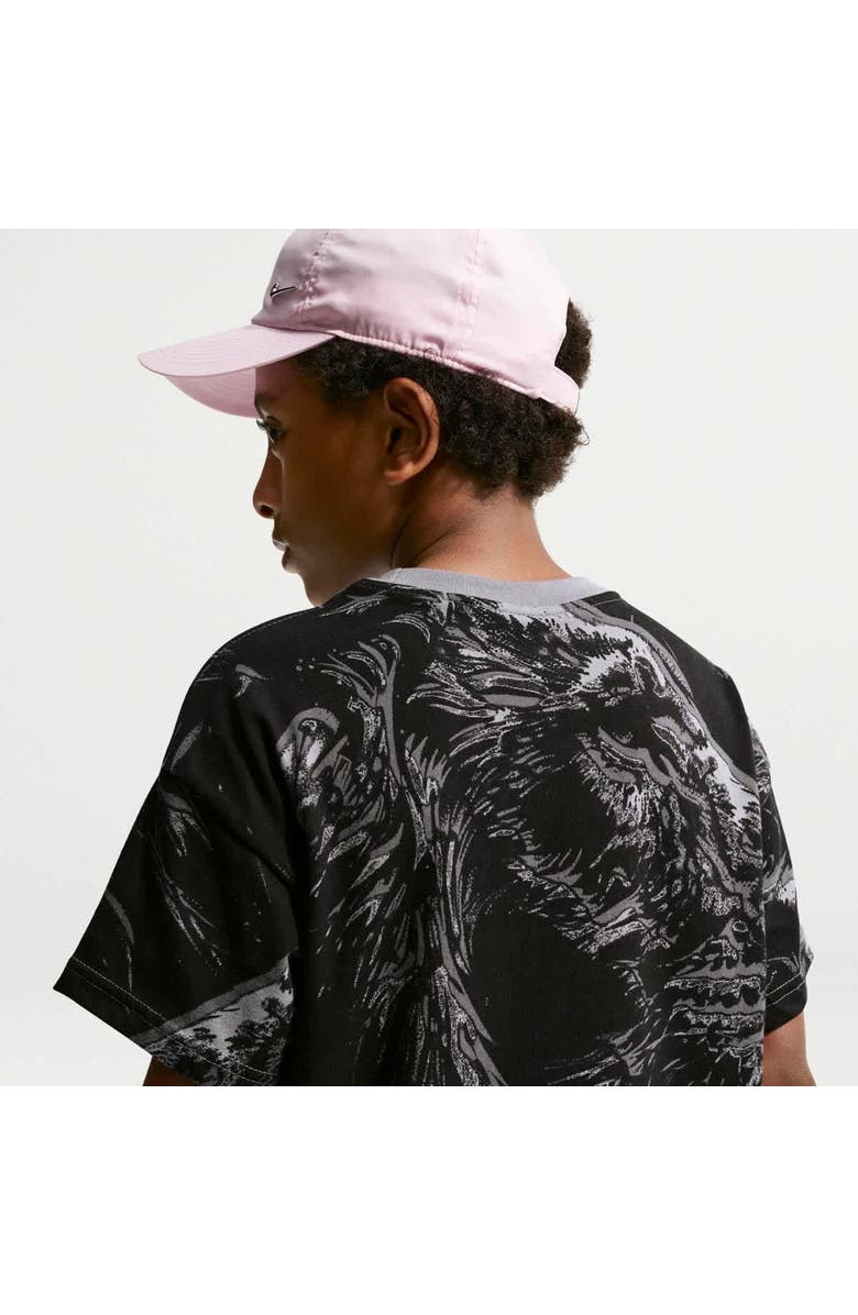 Nike Youth Nike Gray England National Team Allover Print T-Shirt, Alternate, color, Gray