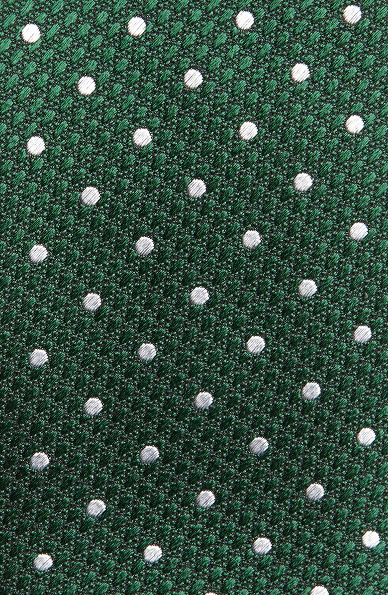 TOM FORD Microdot Silk Jacquard Tie, Alternate, color, Forest