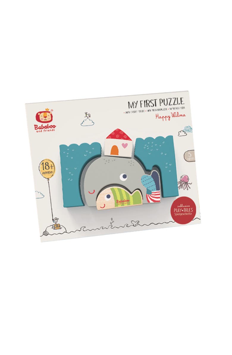 Bababoo and friends<sup>®</sup> Happy Wilma Whale My First Puzzle, Alternate, color, Grey / Blue