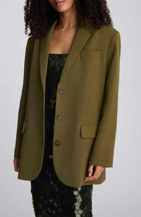 Kenneth Cole Three-Button Boyfriend Blazer