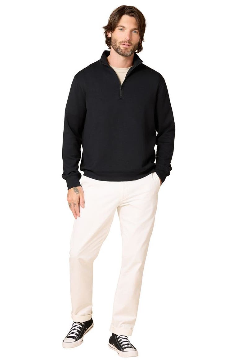 Men's DreamTech Athleisure Quarter Zip, Main, color, Black