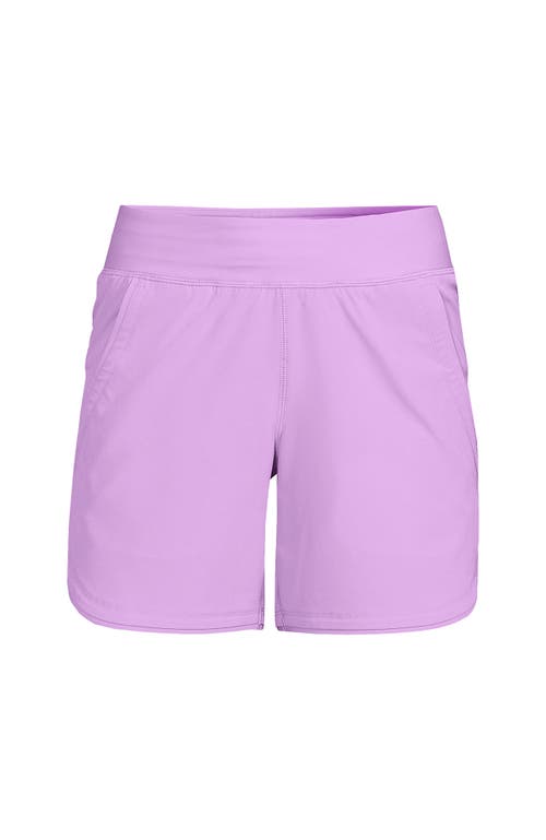 LANDS' END LANDS' END 5" QUICK DRY ELASTIC WAIST BOARD SHORTS SWIM COVER-UP SHORTS WITH PANTY 