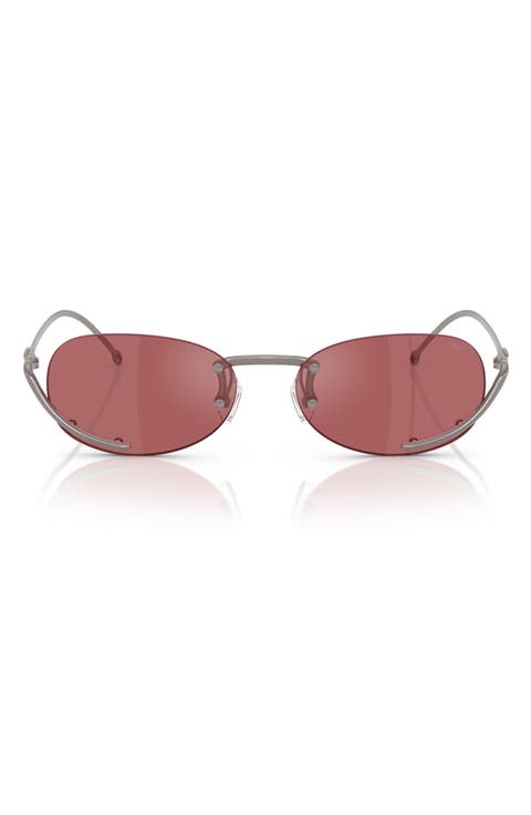 53mm Oval Sunglasses