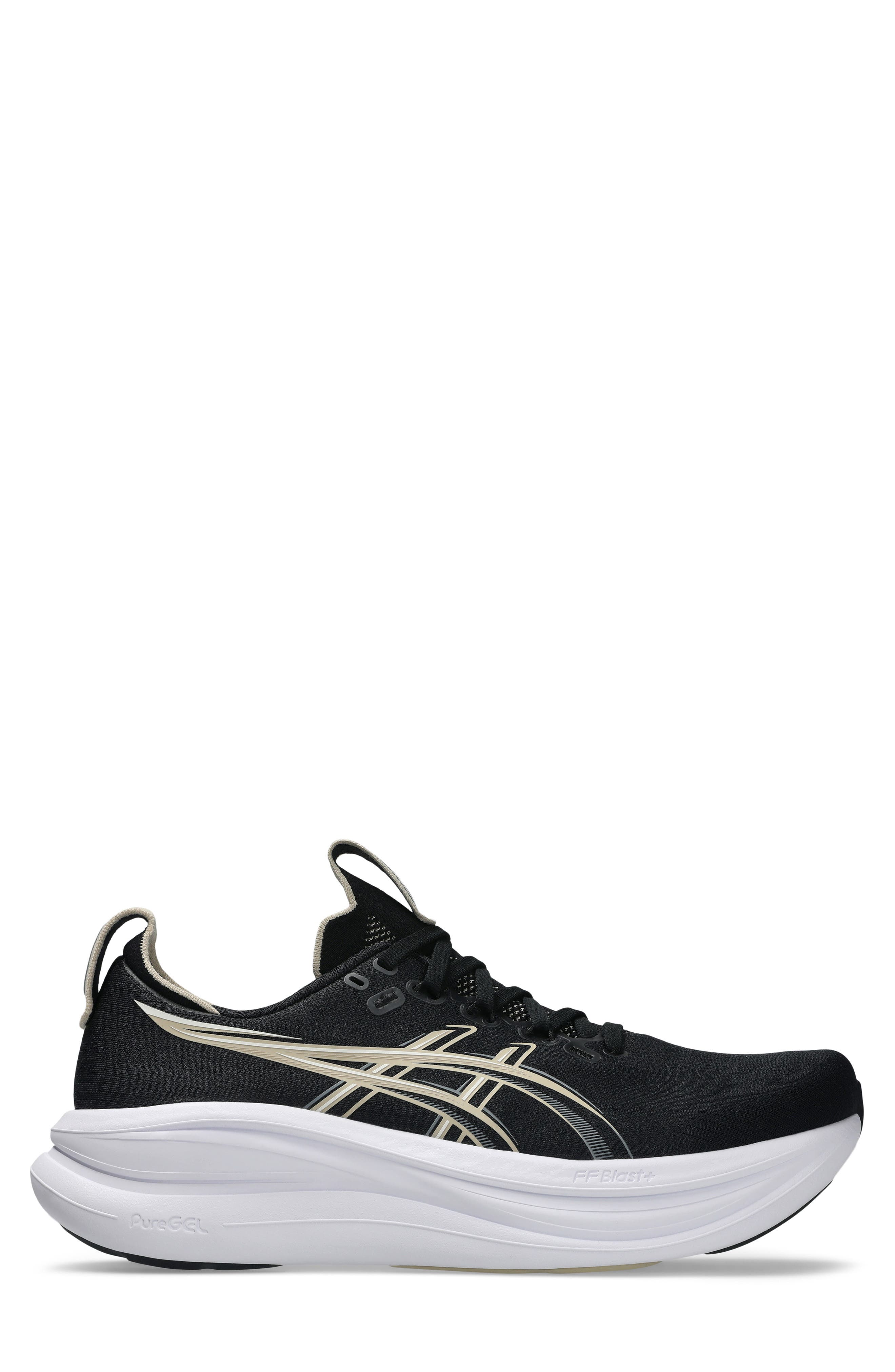 ASICS<sup>®</sup> GEL-NIMBUS<sup>®</sup> 28 Running Shoe, Alternate, color, Black/ Feather Grey