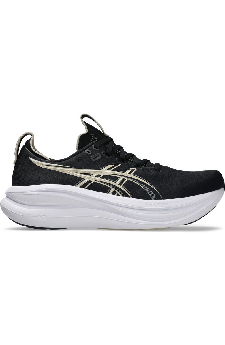 ASICS<sup>®</sup> GEL-NIMBUS<sup>®</sup> 28 Running Shoe, Alternate, color, Black/ Feather Grey