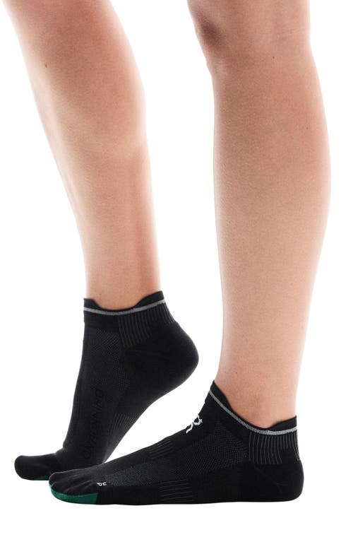 On Elite Run No-show Socks In Black/magnet