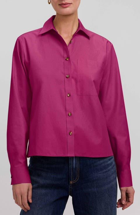 Jodie Cotton Button-Up Shirt
