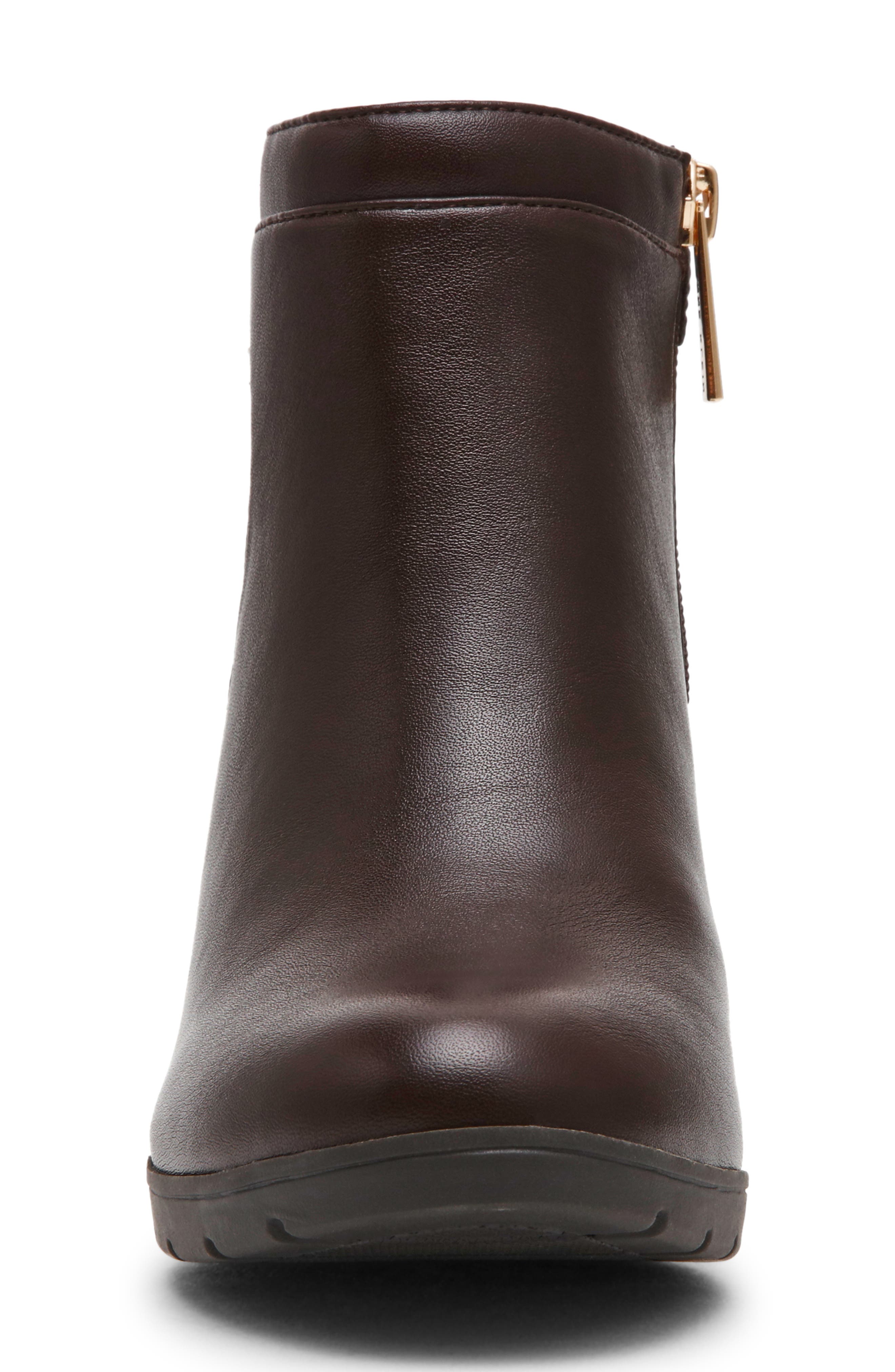 Raima Faux Leather Bootie, Alternate, color, BROWN PU