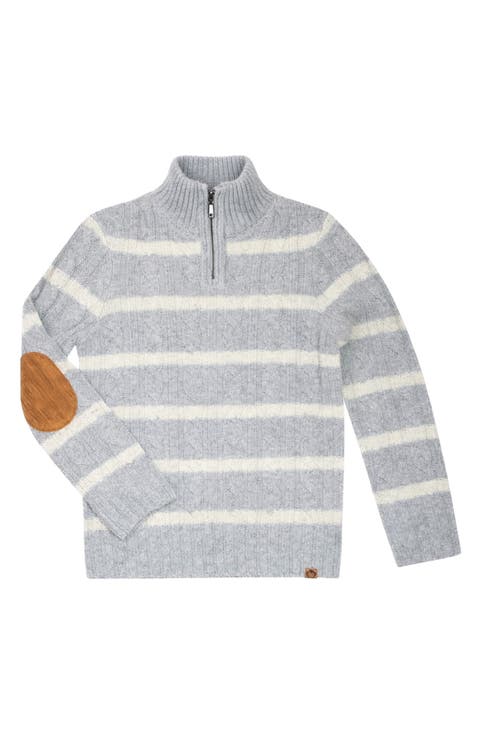 Kids' Quarter Zip Cable Knit Sweater