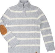 Appaman Kids' Quarter Zip Cable Knit Sweater