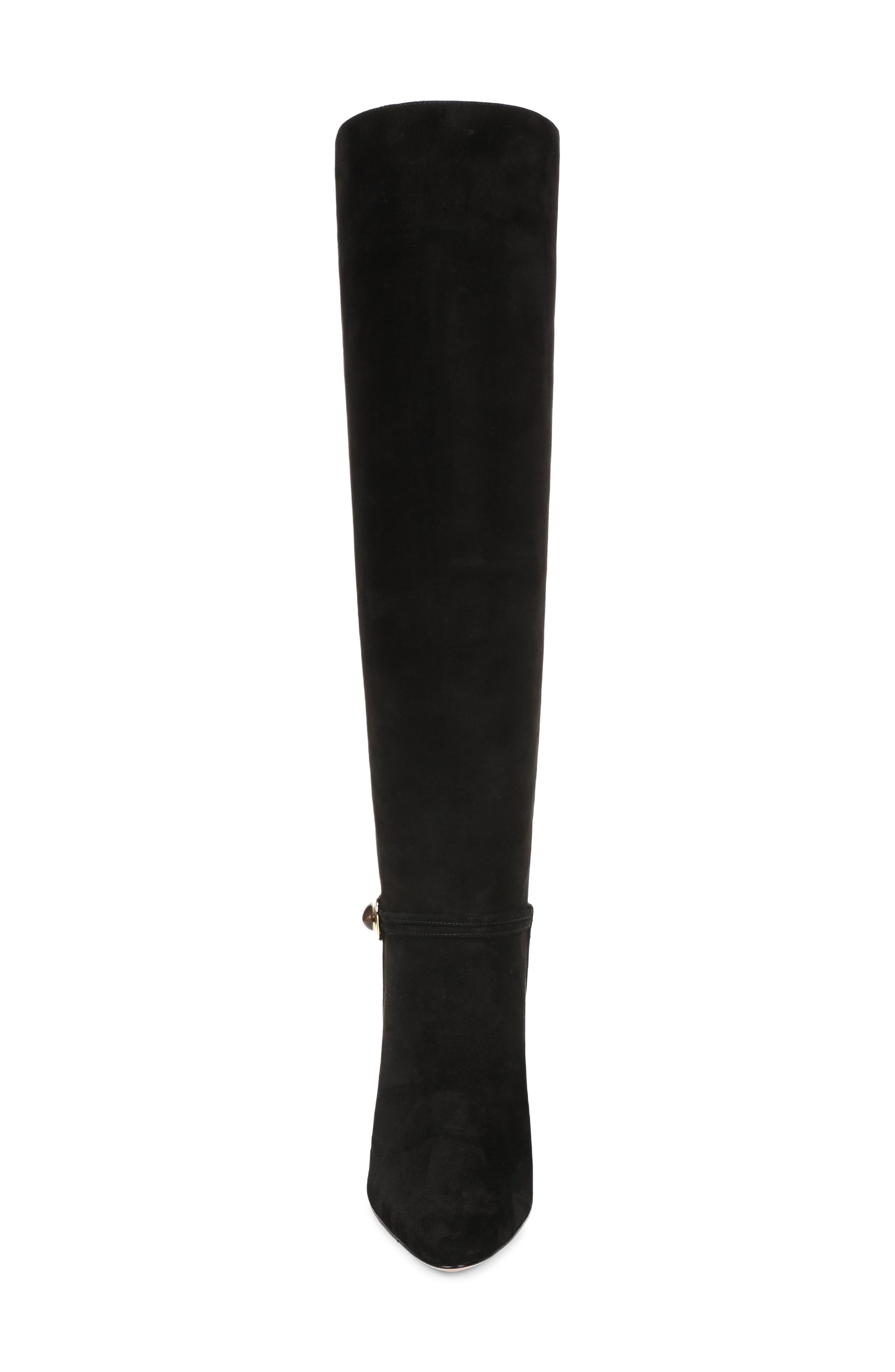 Angeline Knee High Boot, Alternate, color, BLACK SUEDE