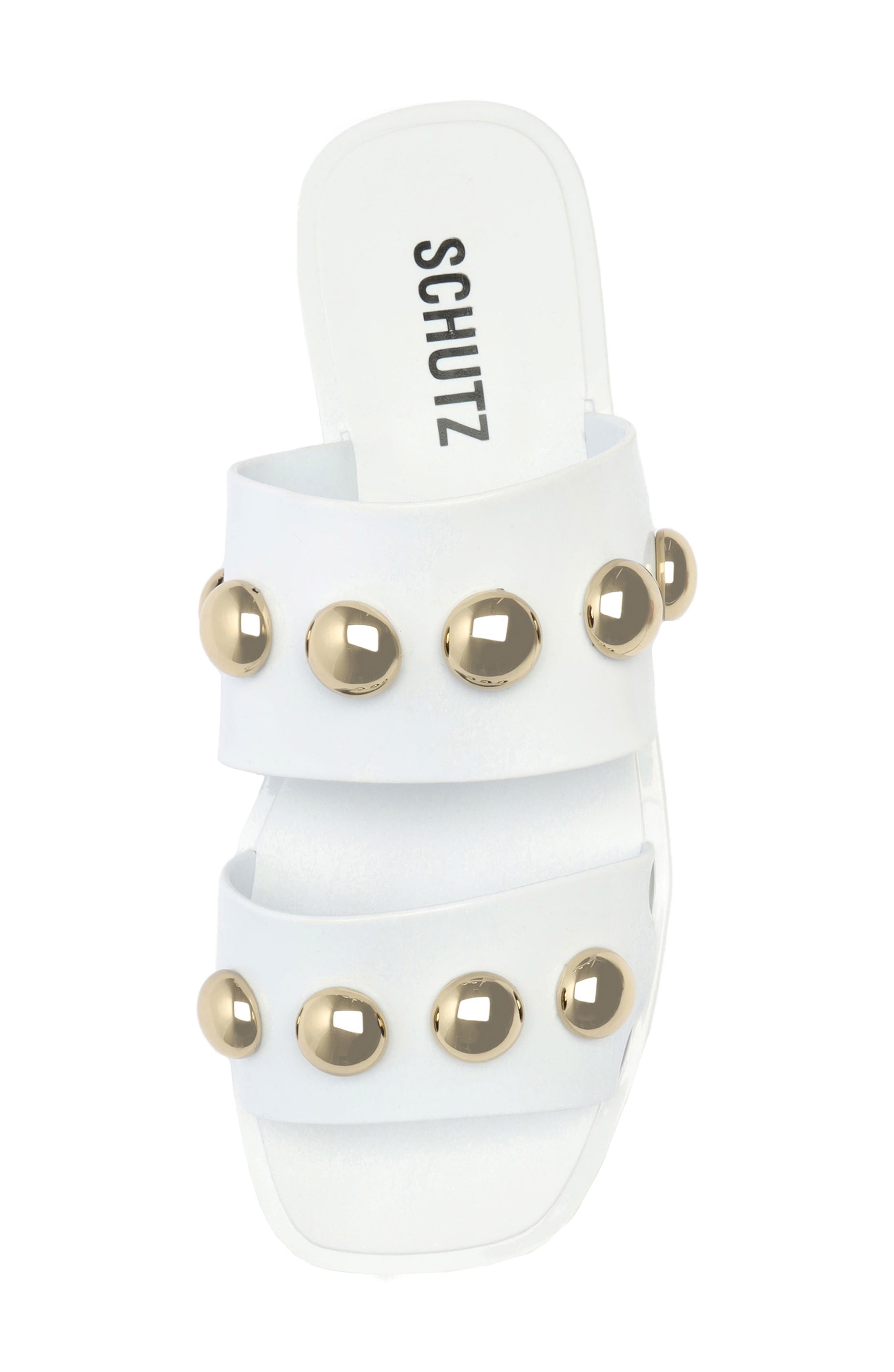 Lizzie Slide Sandal, Alternate, color, WHITE