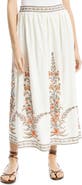 MAX STUDIO Border Print Maxi Skirt