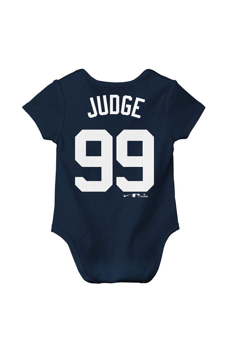 Nike Infant Nike Aaron Judge Navy New York Yankees Name & Number Fuse Bodysuit, Alternate, color, Navy