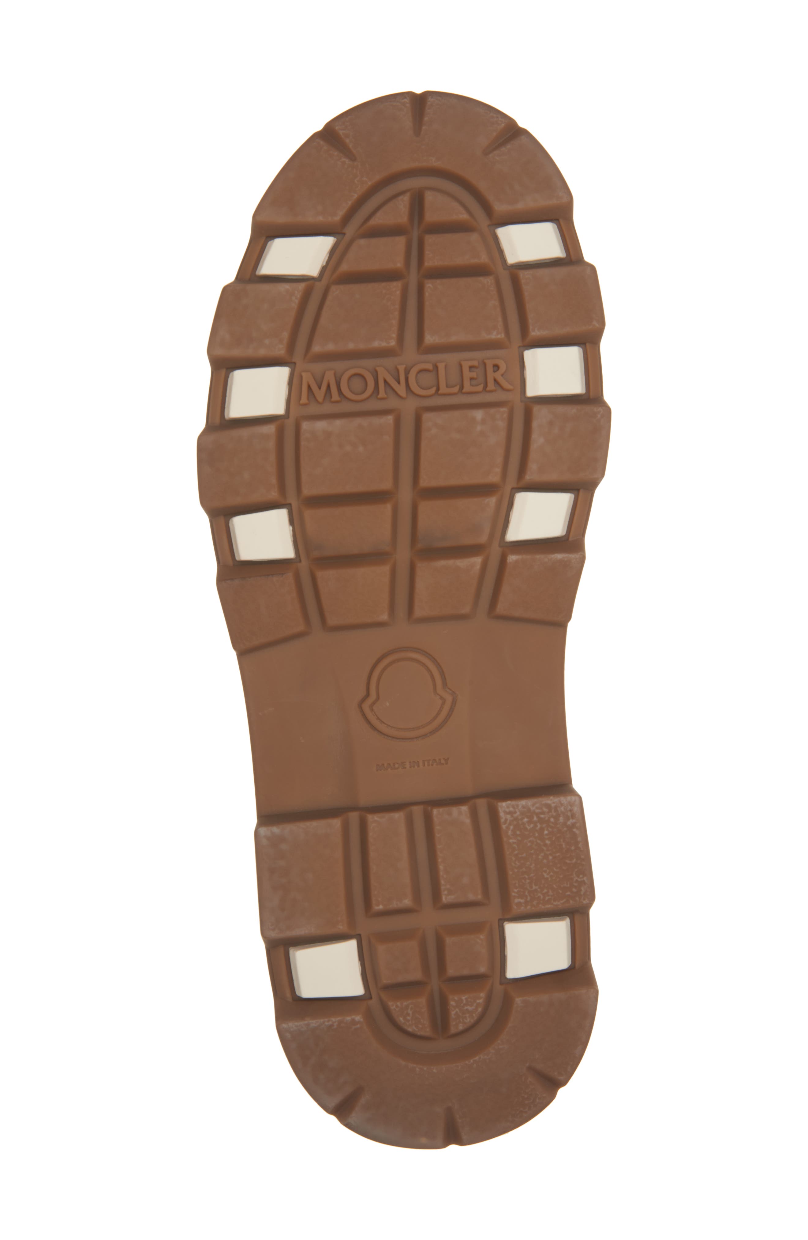 Moncler Vera Genuine Shearling Trim Boot, Alternate, color, Pinecone