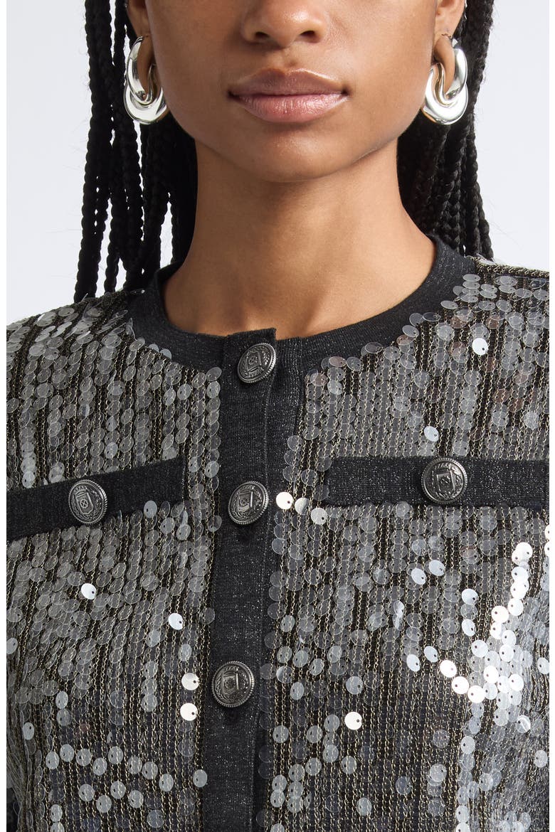 Anna Paillette Jacket, Alternate, color, GUNMETAL PAILLETTE