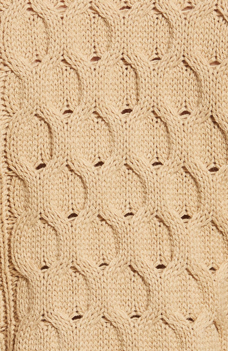 BP. V-Neck Cable Knit Sweater, Alternate, color, 