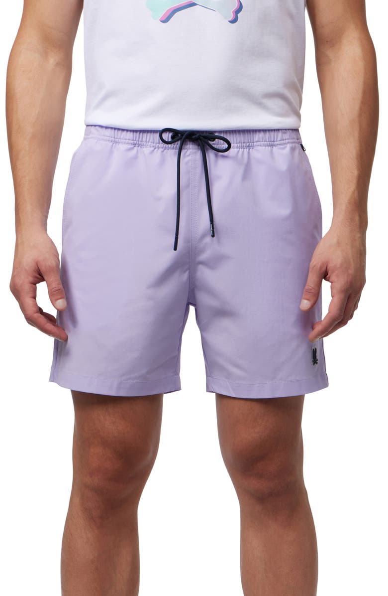 Psycho Bunny Lancaster Hydrochromic Swim Trunks, Main, color, 