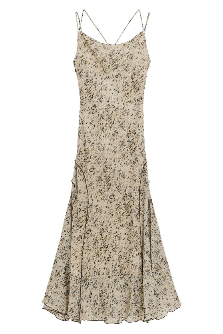 Abstract Print Slipdress, Alternate, color, MEDIUM BEIGE