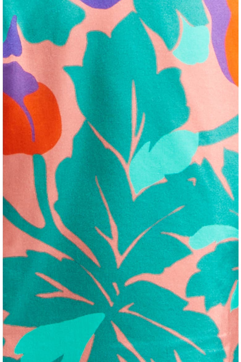 Orion Dahlia Strapless Cocktail Minidress, Alternate, color, CORAL FLORAL