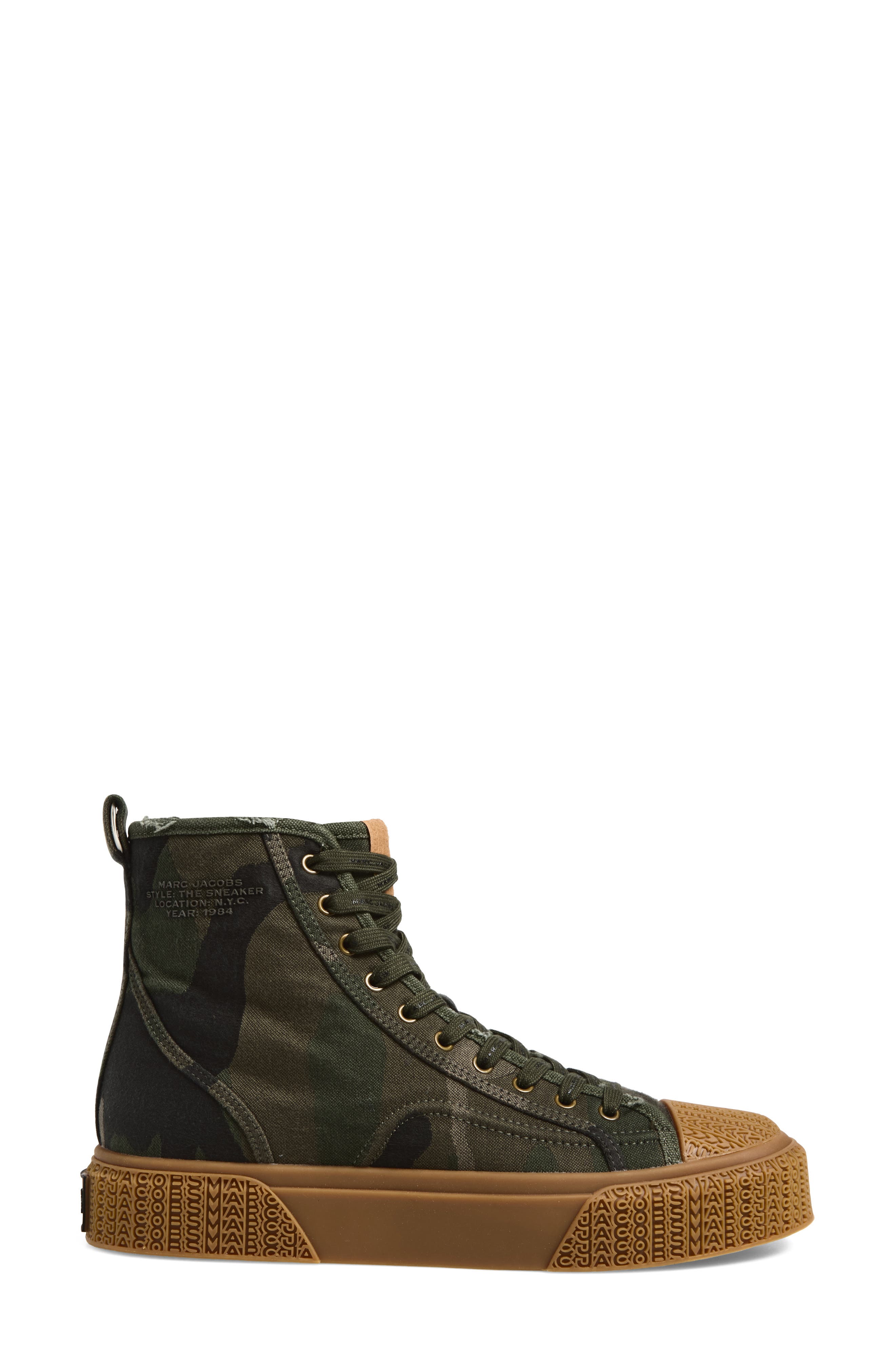 The High Top Platform Sneaker, Alternate, color, CAMO MULTI