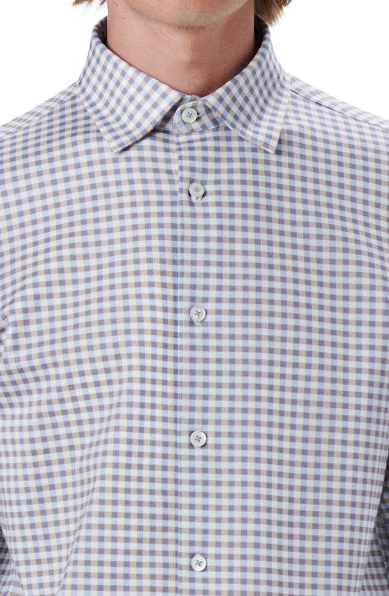 Bugatchi OoohCotton<sup>®</sup> Check Button-Up Shirt, Alternate, color, 