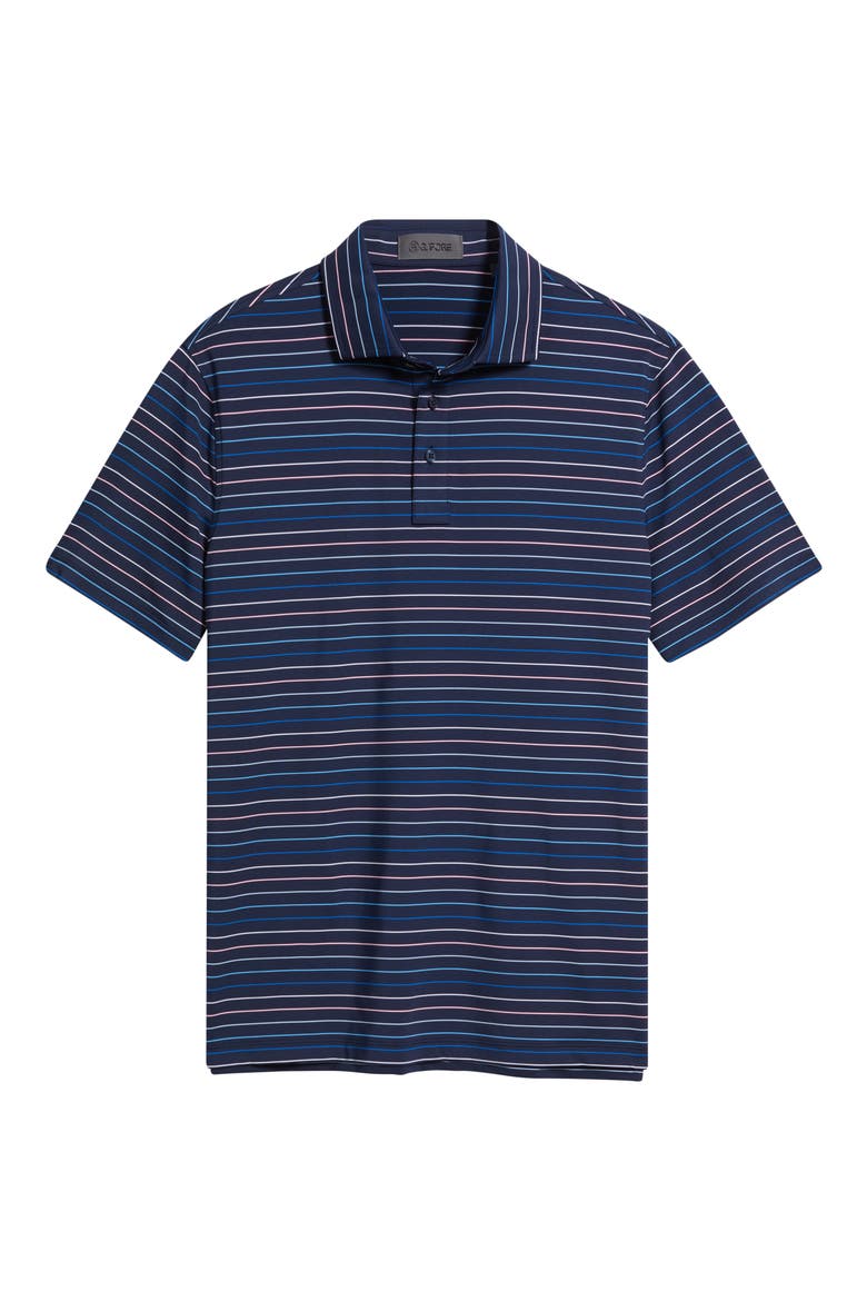 Stripe Performance Golf Polo, Alternate, color, TWILIGHT / BAJA
